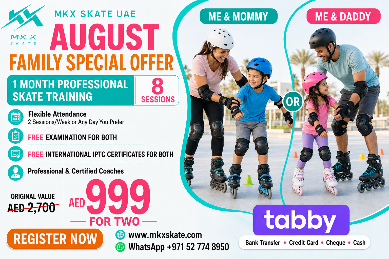 Me & Mommy or Me & Daddy – AED 999 for Two